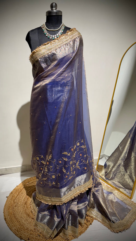 Rajkumari Saree Edit – Misty Blue