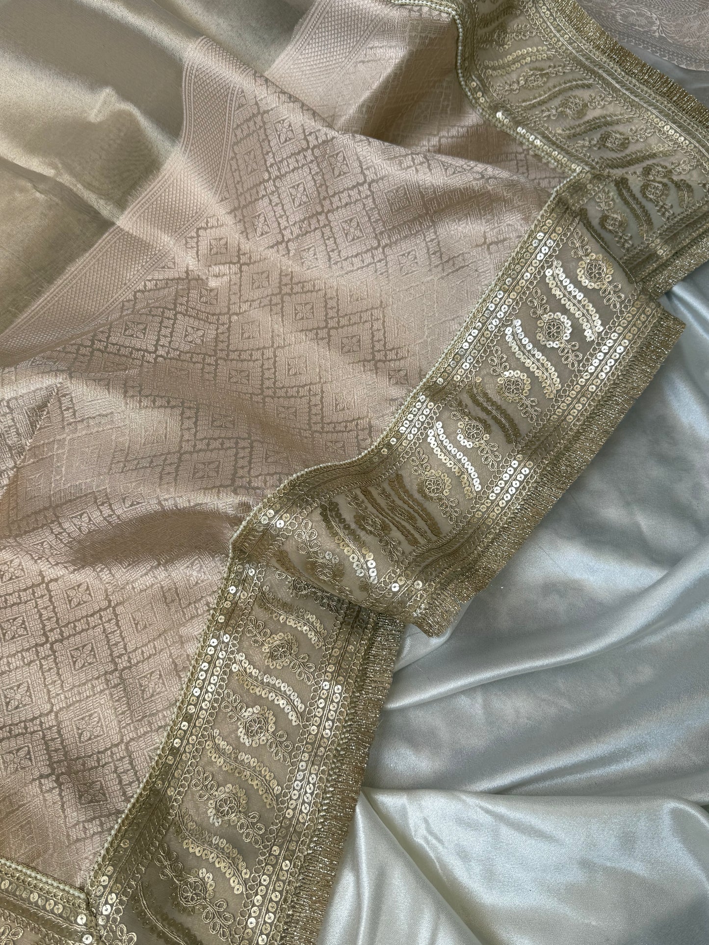 AMRITA – Tissue Saree Collection (Champagne Gold)