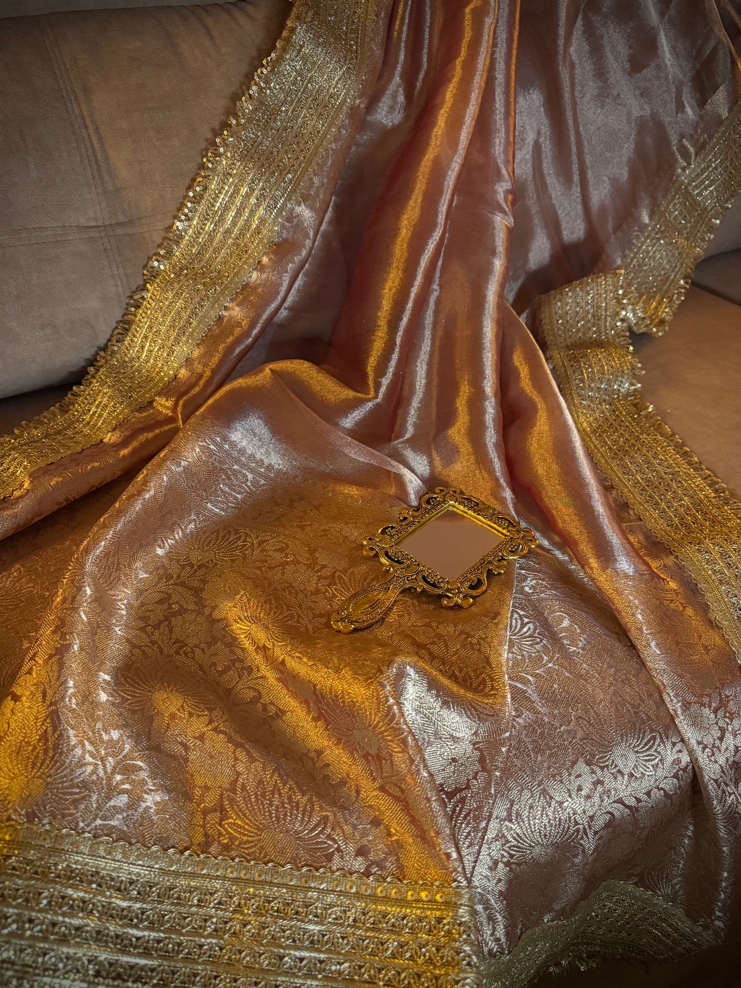 Tissue Saree Collection – Royal Wine Glow