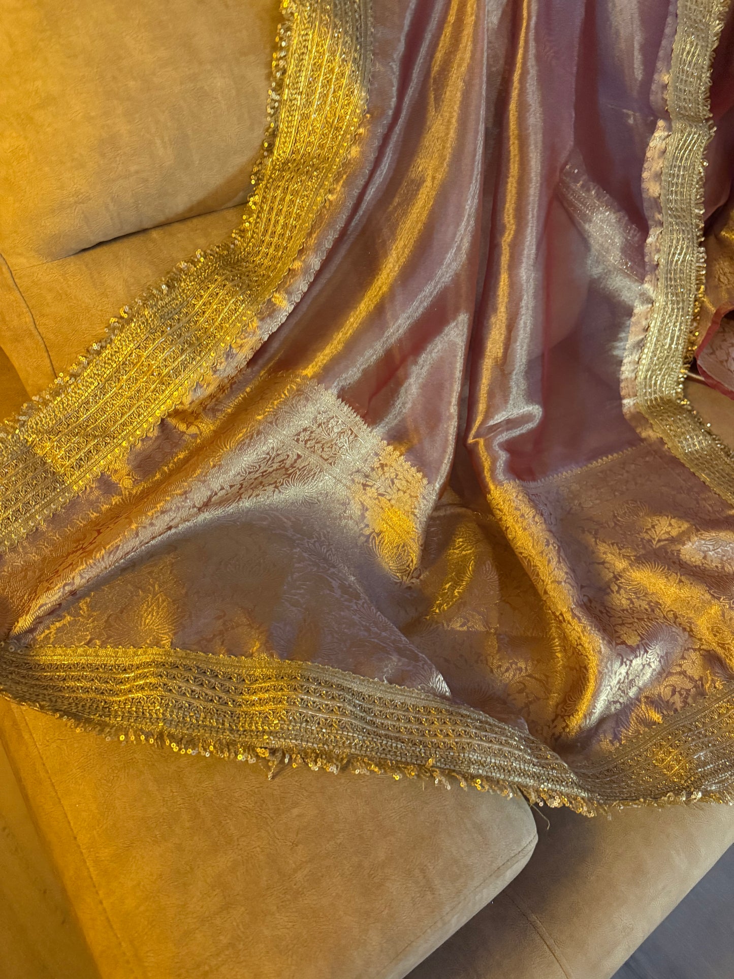 Tissue Saree Collection – Royal Wine Glow